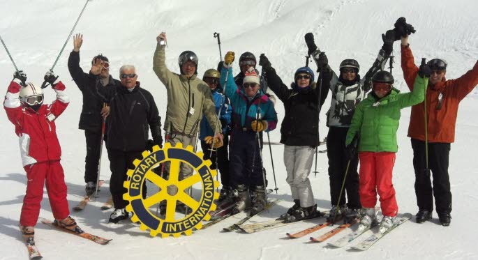  Les Rotariens sur les pistes